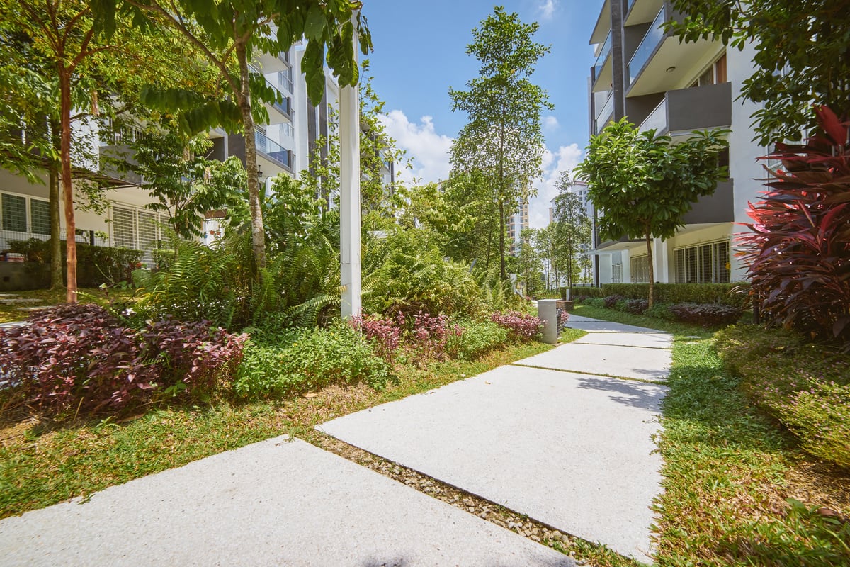 Condominium Garden Walkway